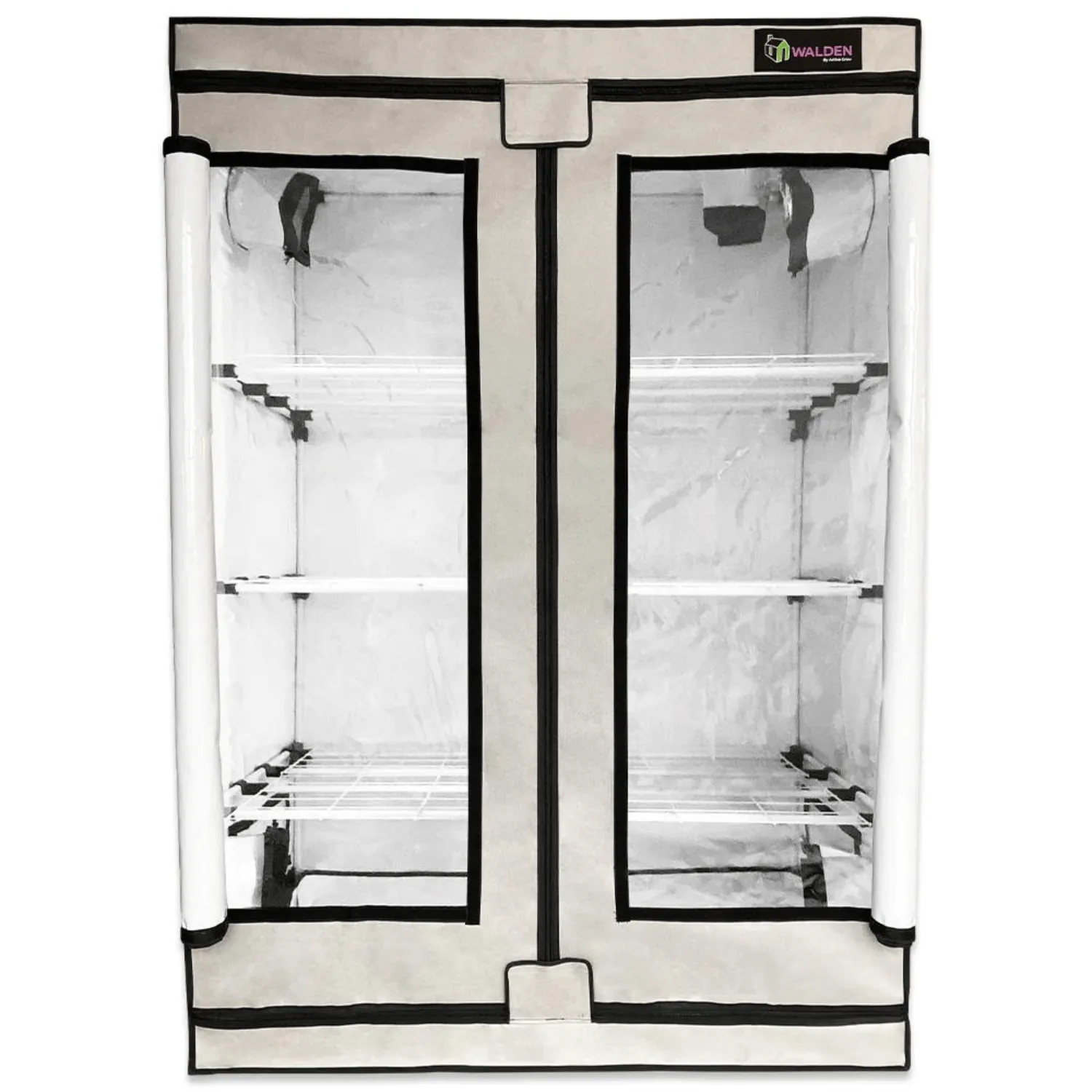 Active Grow Flowers & Fruits High Intensity 2' x 4' 3-Tier LED Walden White Grow Tent Kit