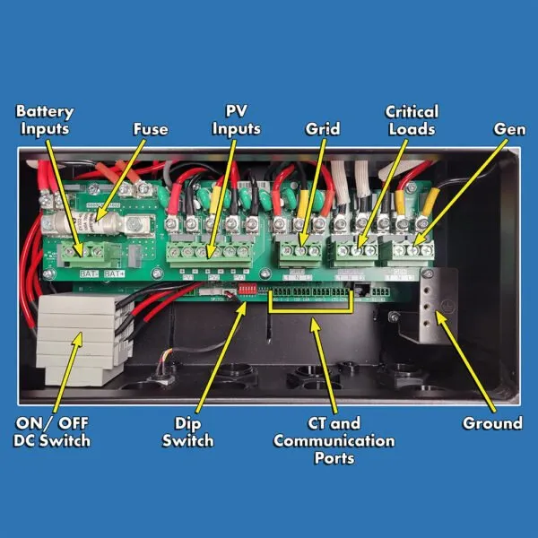 Aims Power Hybrid Inverter Charger 4.6 kW Inverter Output 6.9 kW Solar Input Grid Tie & Off Grid - PIHY4600