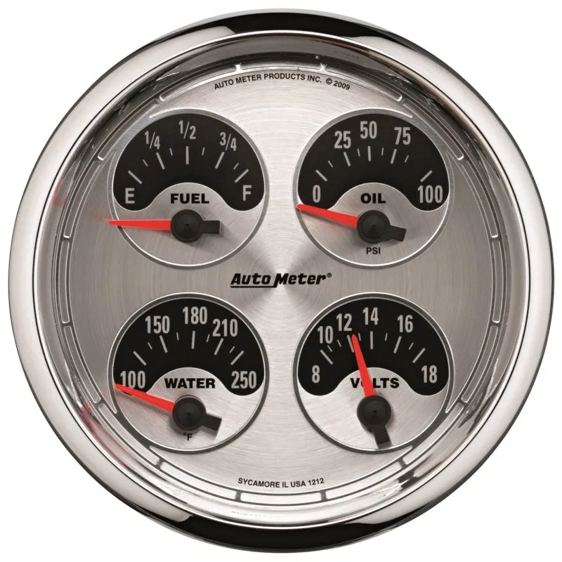 Auto Meter American Muscle Quad Gauge / Tach / Speedometer Kit - 5 in.