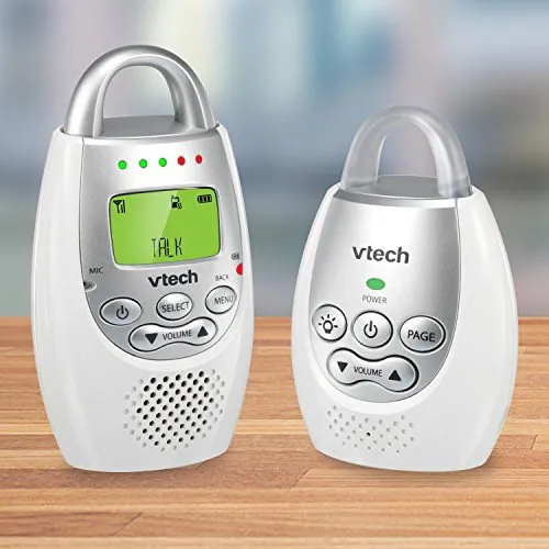 Baby Monitor with up to 1,000 ft of Range, Vibrating Sound-Alert, Talk Back Intercom & Night Light Loop