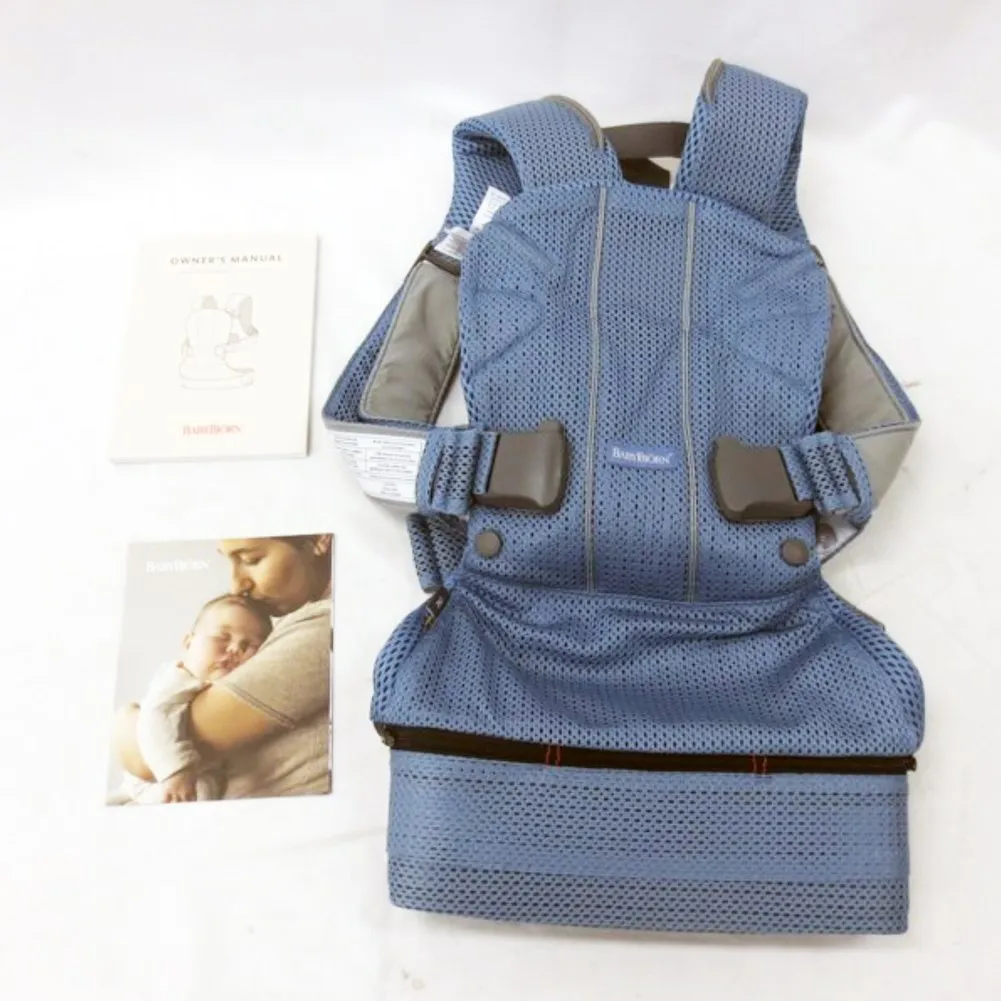 BabyBjorn Baby Carrier ONE Air - 3D Mesh, Slate Blue(72922GP)(Open Box)