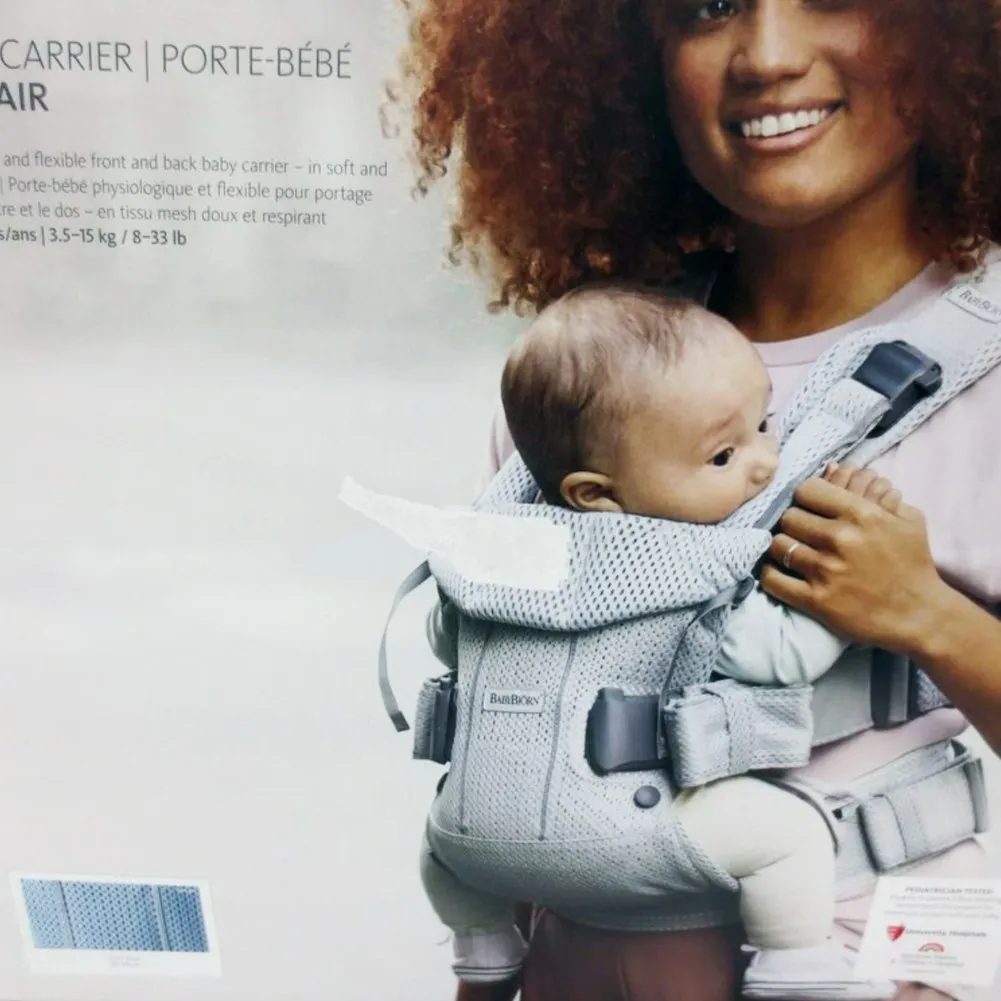 BabyBjorn Baby Carrier ONE Air - 3D Mesh, Slate Blue(72922GP)(Open Box)