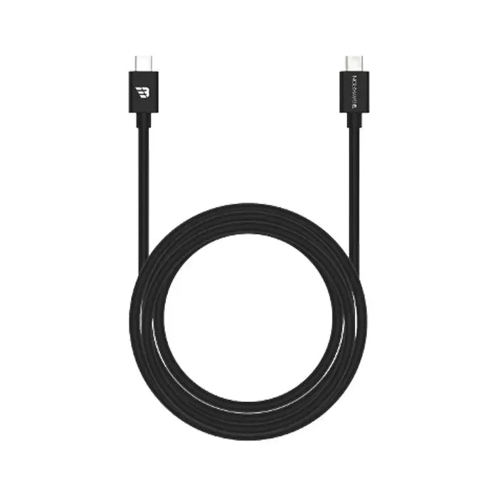 Baykron 1.2M Smart USB-C to USB-C Cable, 3.0A / 60W - Black