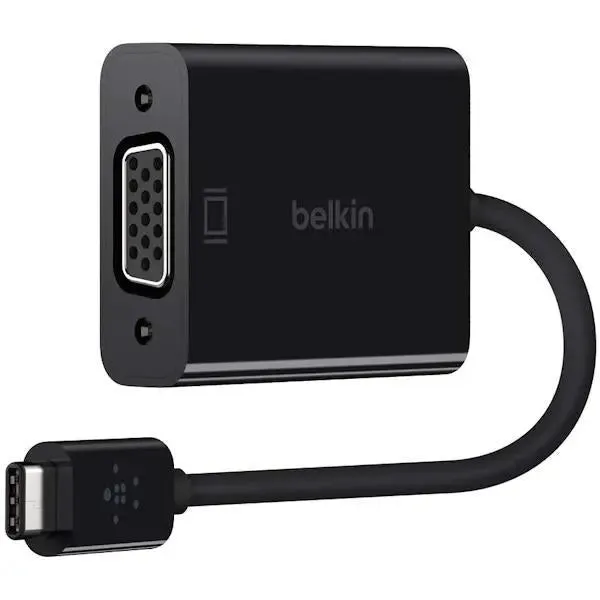 Belkin USB-C To VGA Adapter - 14cm 5" - Black