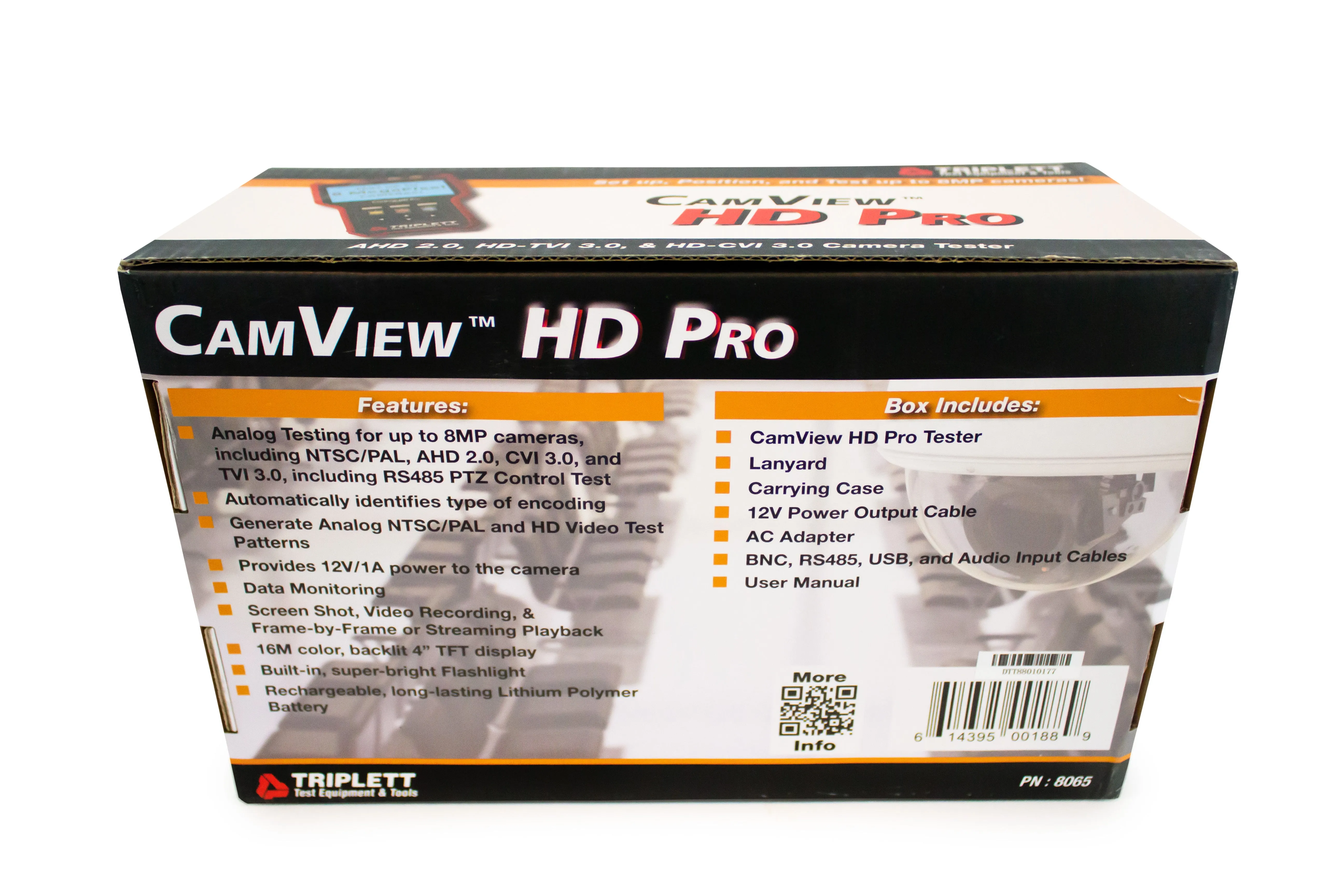 CamView Pro HD™ Analog Security Camera Tester: AHD 2.0, HD-CVI 3.0, HD-TVI 3.0 - (8065)