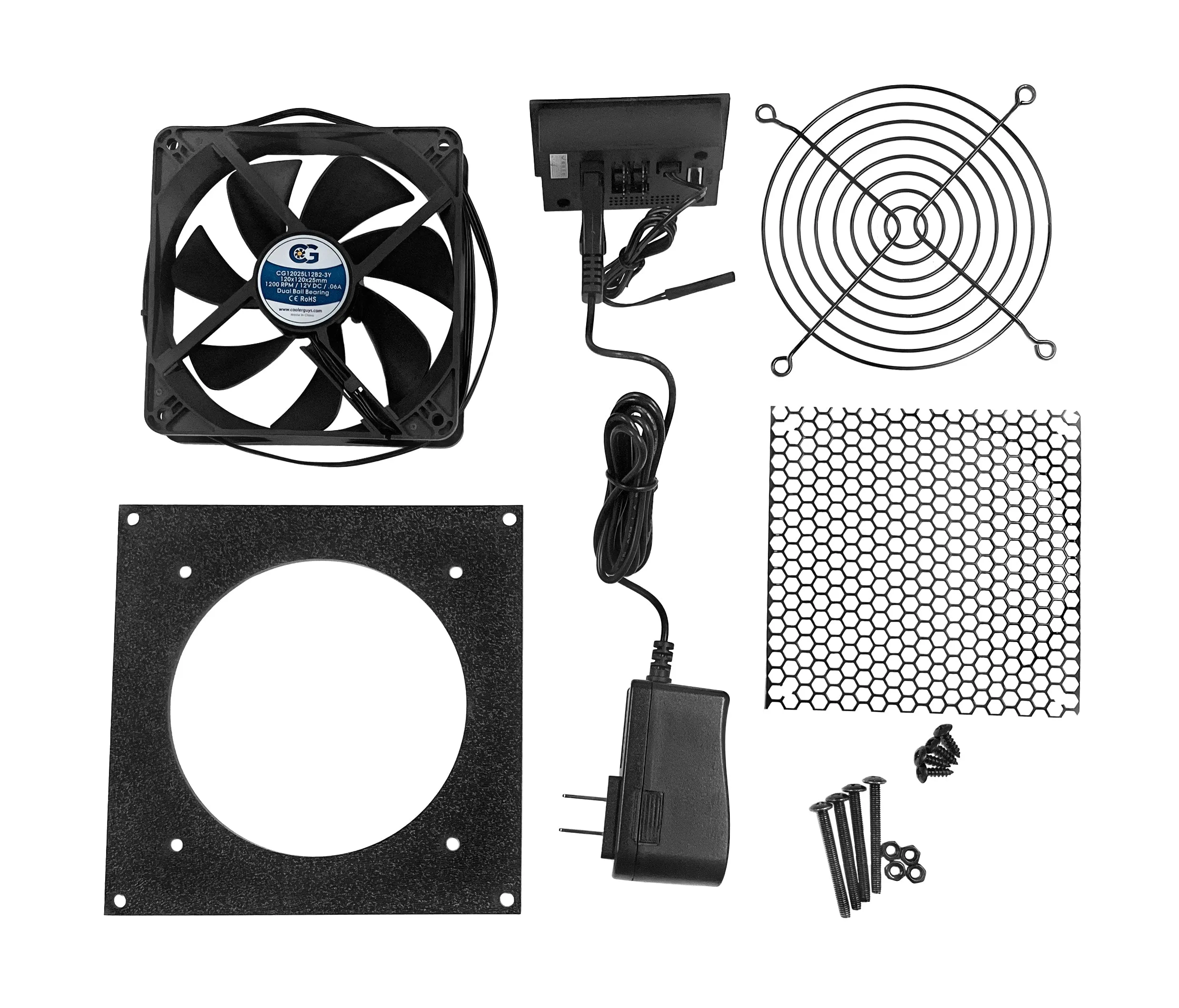 Coolerguys Single 120mm Fan Cooling Kit with Thermal Controller