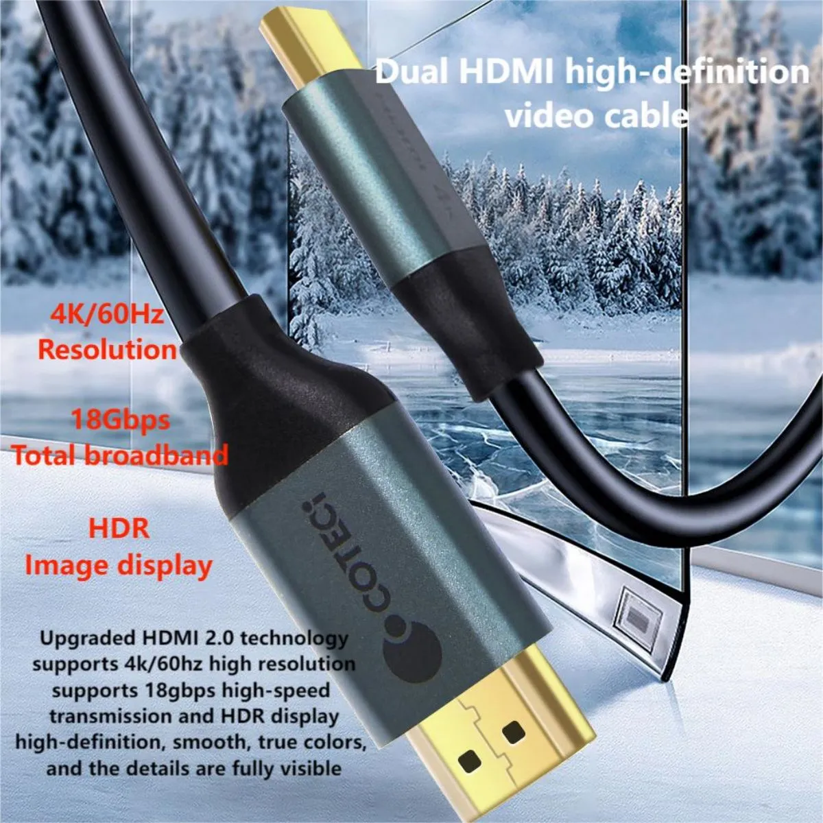 COTECi HDMI to HDMI Cable 4K 3M - 87103