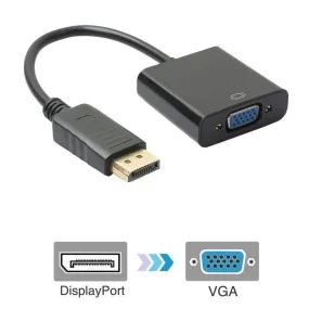 DP to VGA Cable 1080P to VGA Converter (Male to Female)