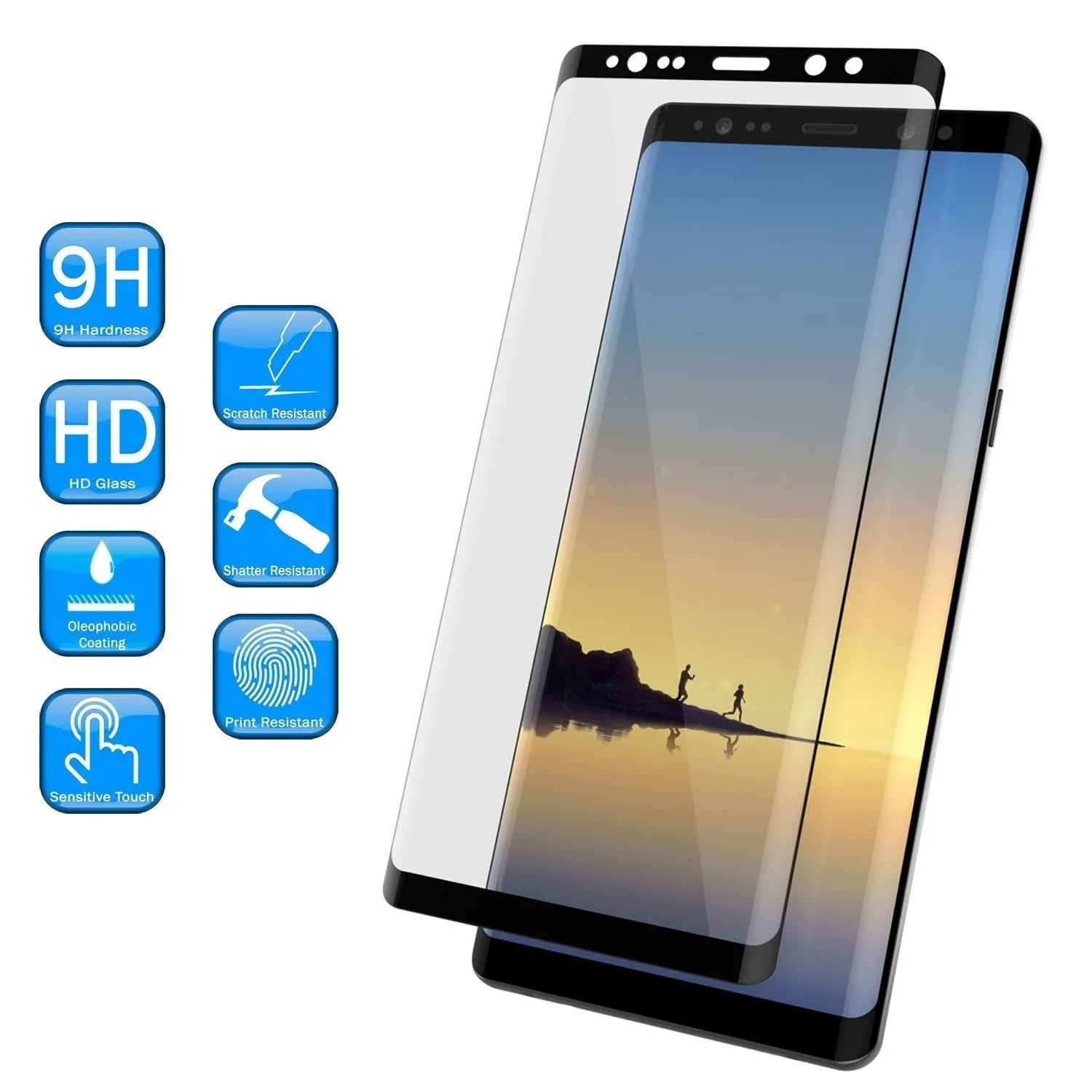 Galaxy Note 20 Ultra Black Punkcase Glass SHIELD Tempered Glass Screen Protector 0.33mm Thick 9H Glass