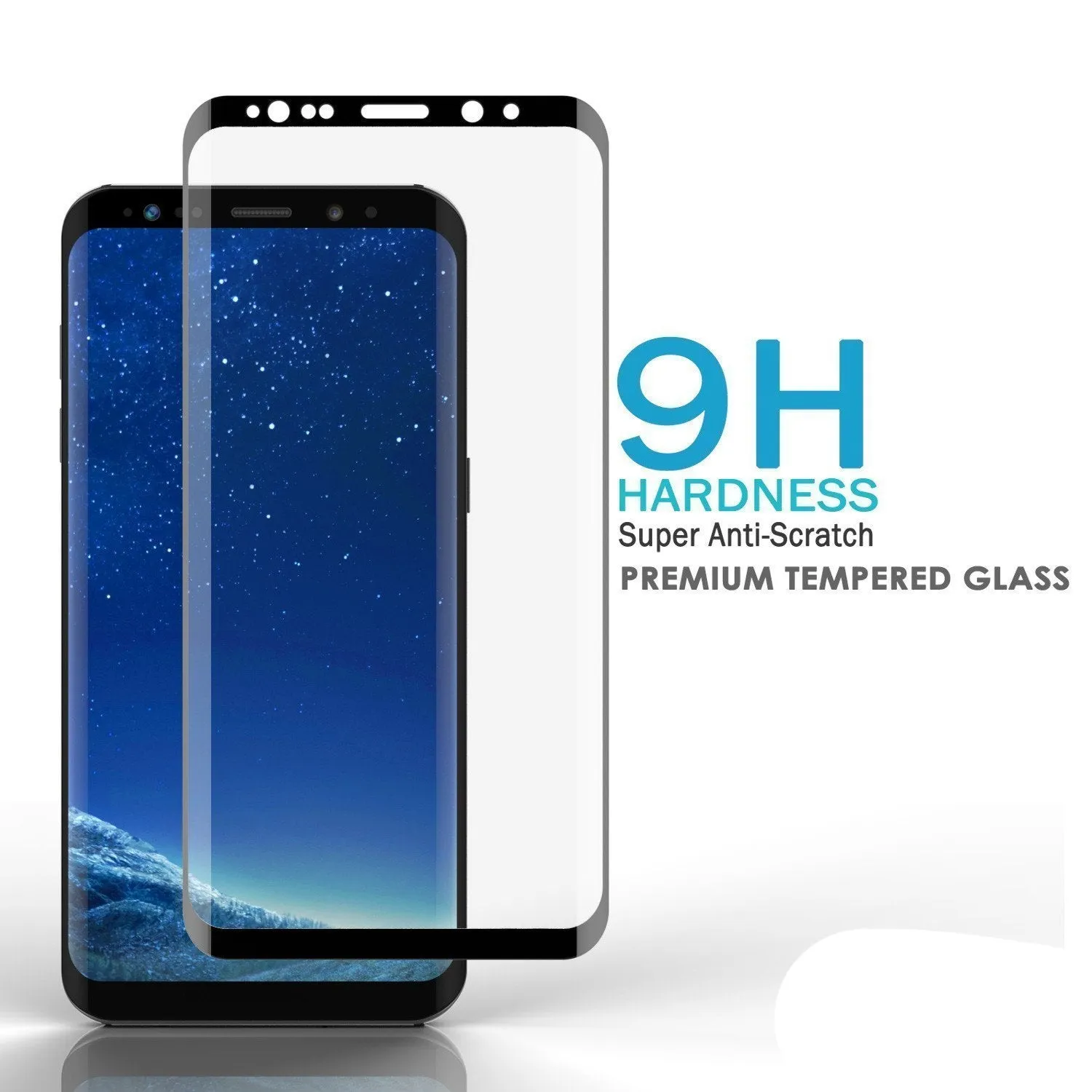 Galaxy S10  Plus Black Punkcase Glass SHIELD Tempered Glass Screen Protector 0.33mm Thick 9H Glass