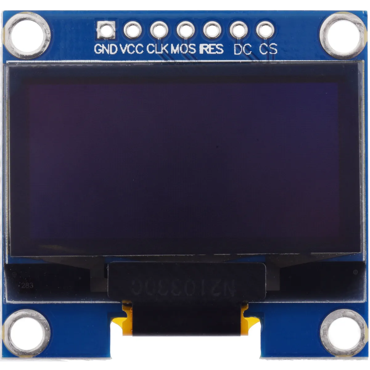 Graphical OLED Display: 128x64, 1.3", White, SPI