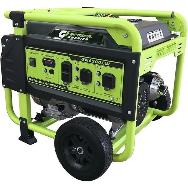 Green-Power America 6500/5300-Watt Gas Powered Portable Generator - GN6500CW