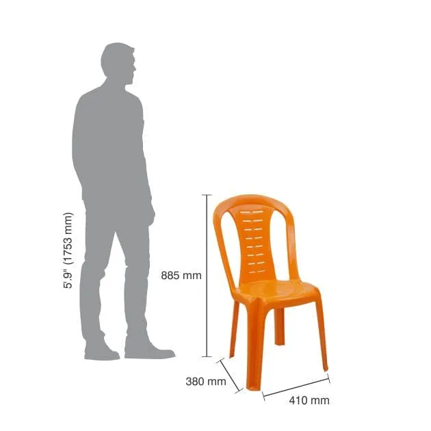 Italica 9313 Armless Plastic Chair