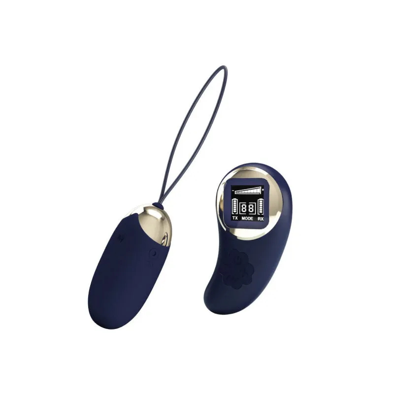 Mina Vibrating Remote Control Egg - Blue