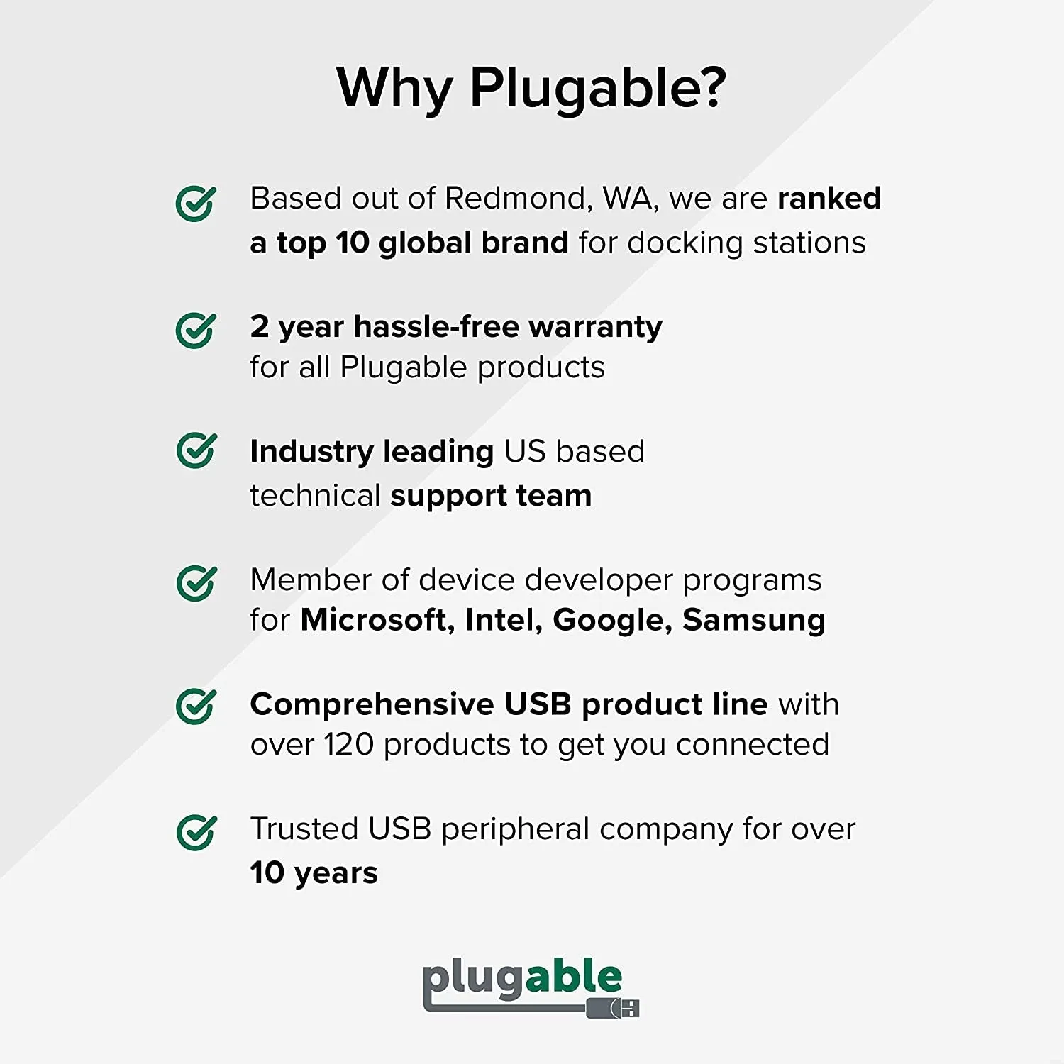 Plugable 4K Displayport and HDMI Dual Monitor Adapter for USB 3.0 and USB-C, Compatible with Windows and Mac