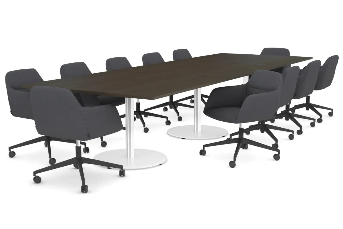 Sapphire Disc Base Boardroom Rectangle Table [3600L x 1200W]