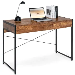 Tangkula Computer Desk with 2 Drawers