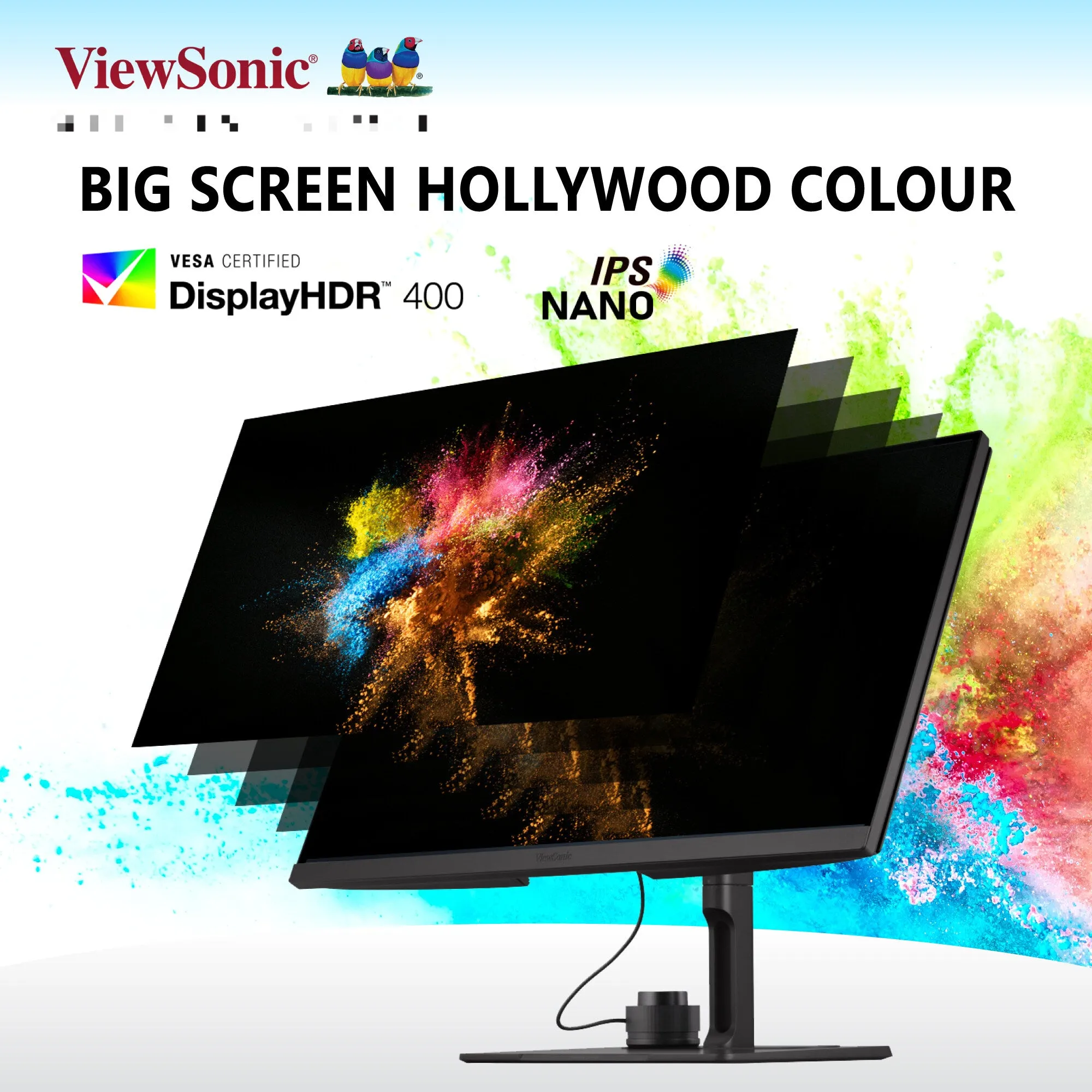 ViewSonic VP2776 27 Inch QHD Pantone Validated Video Editing Monitor With integrated calibrator, 165Hz & Nano IPS ( VP2776 )