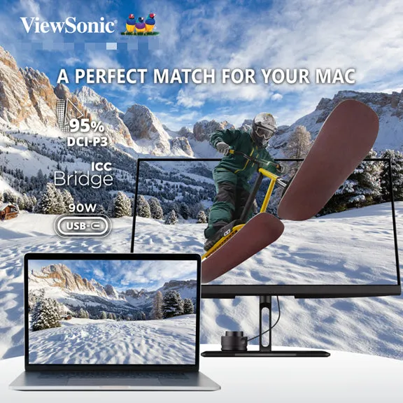 ViewSonic VP2776 27 Inch QHD Pantone Validated Video Editing Monitor With integrated calibrator, 165Hz & Nano IPS ( VP2776 )