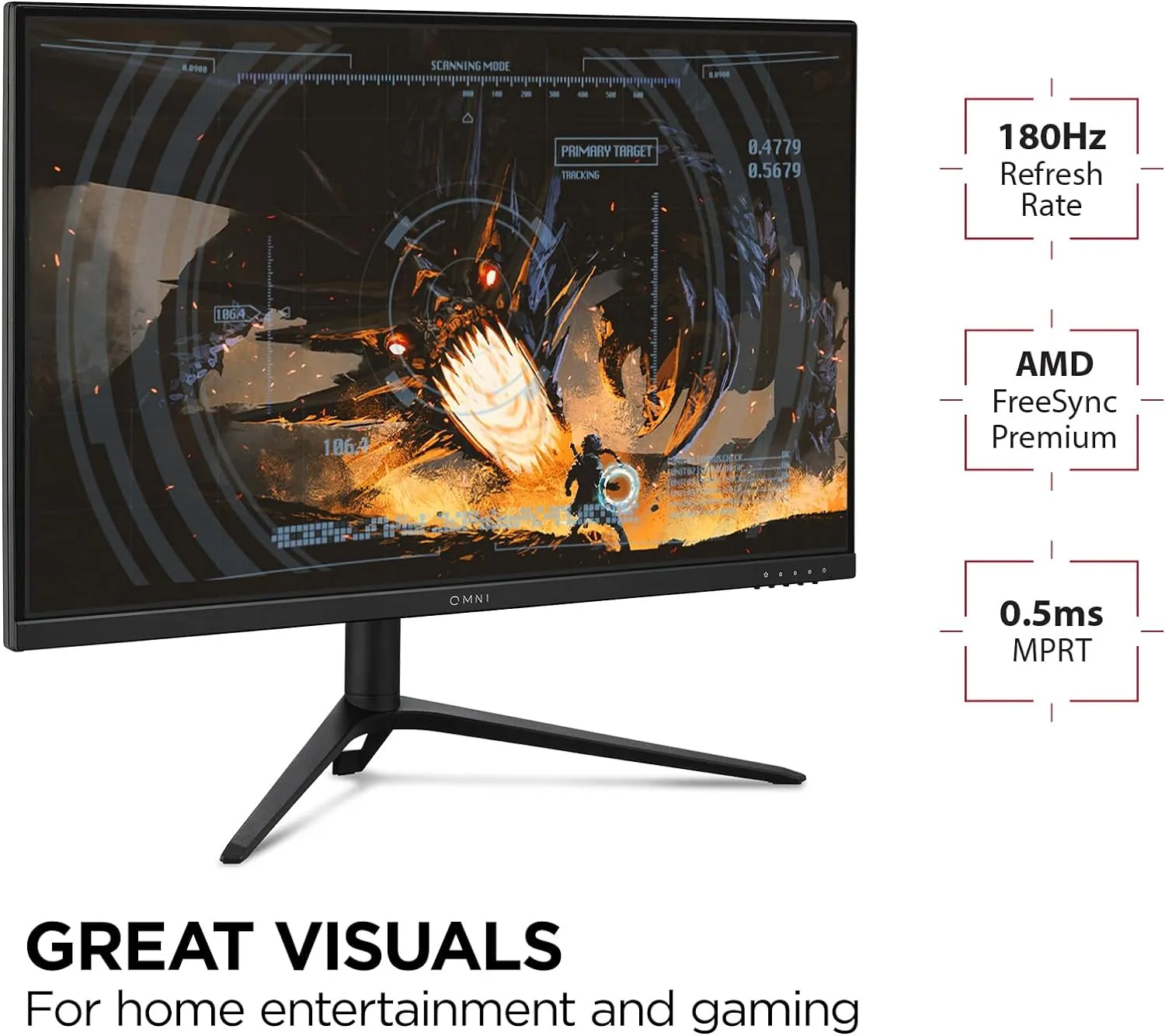 ViewSonic VX2728J-2K 27” 2K QHD Fast IPS Gaming Monitor | 180Hz | HDR10 | AMD FreeSync Premium | 1440p